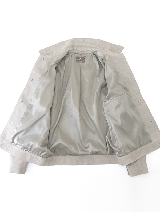 ALTACRUNA/アルタクルーナ　超軽量スエードジャケット　alc502401-ライトグレー