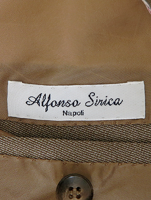 alfonso sirica/アルフォンソ シリカ　シングル3Bスーツ　als521002-ベージュ