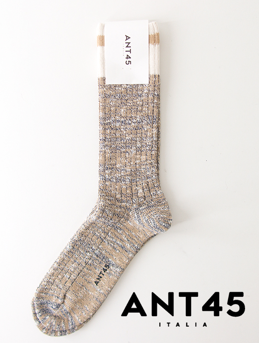 ANT45/アント クワランタチンクエ　カジュアルソックス/FIRENZE　ant421601-ベージュ