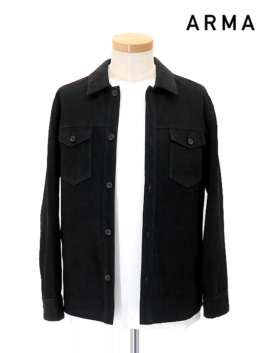 ARMA/アルマ　ゴートスエードブルゾン　arm520801-ブラック