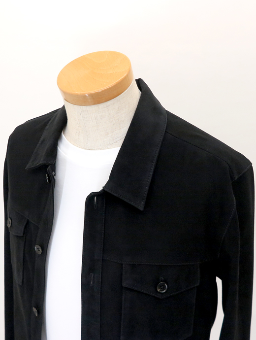 ARMA/アルマ　ゴートスエードブルゾン　arm520801-ブラック