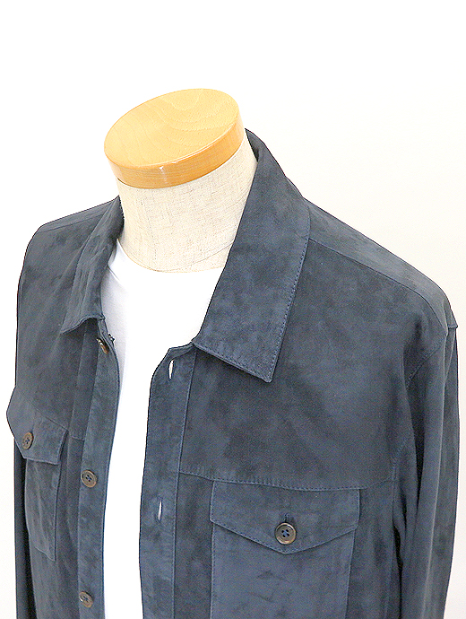 ARMA/アルマ　ゴートスエードブルゾン　arm520802-ネイビー