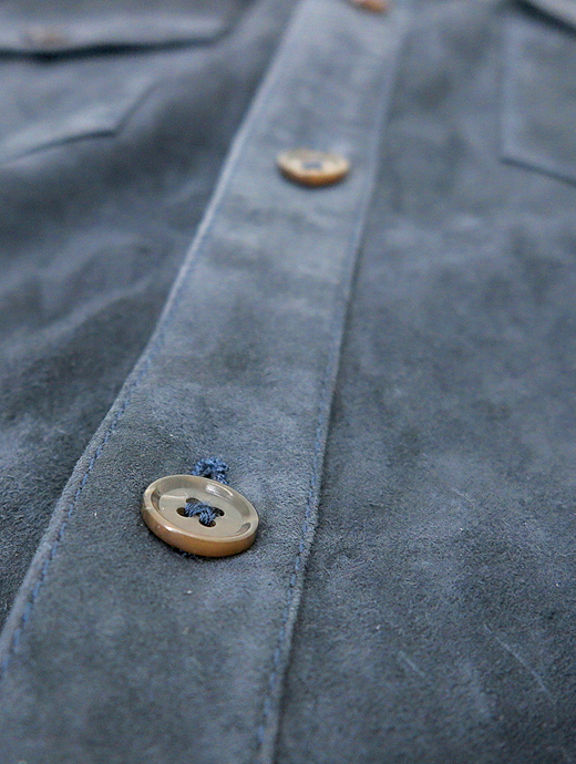 ARMA/アルマ　ゴートスエードブルゾン　arm520802-ネイビー