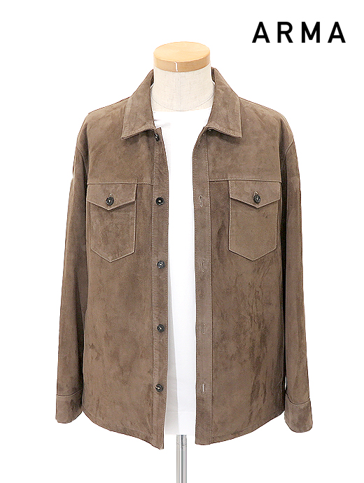 ARMA/アルマ　ゴートスエードブルゾン　arm520803-ブラウン