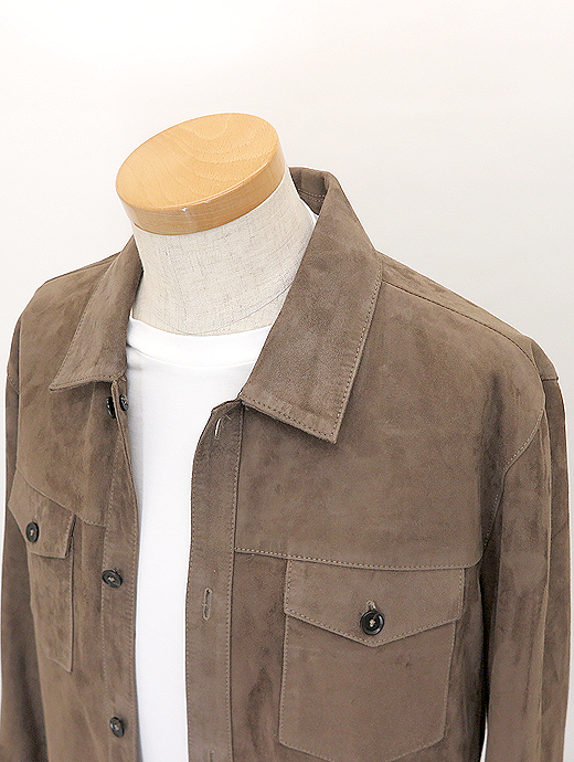 ARMA/アルマ　ゴートスエードブルゾン　arm520803-ブラウン