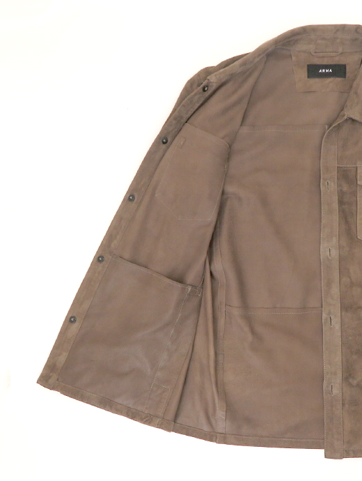 ARMA/アルマ　ゴートスエードブルゾン　arm520803-ブラウン