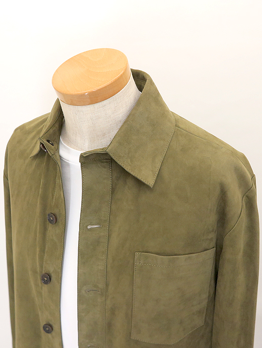 ARMA/アルマ　ゴートスエードブルゾン　arm520804-カーキ