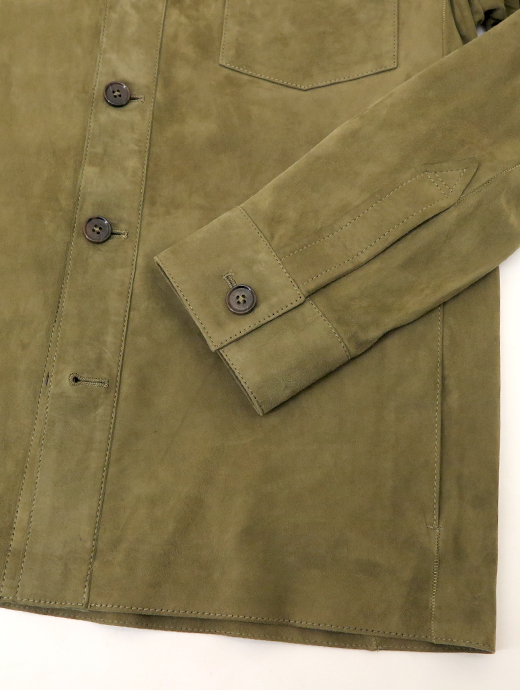 ARMA/アルマ　ゴートスエードブルゾン　arm520804-カーキ