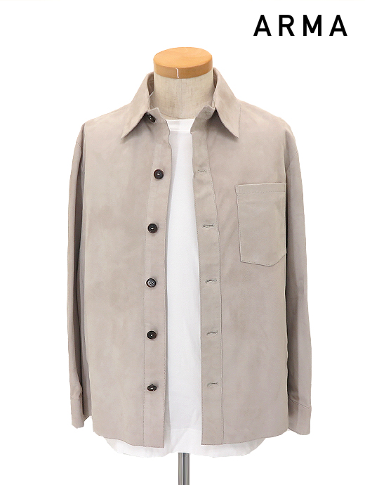 ARMA/アルマ　ゴートスエードブルゾン　arm520805-ホワイトベージュ