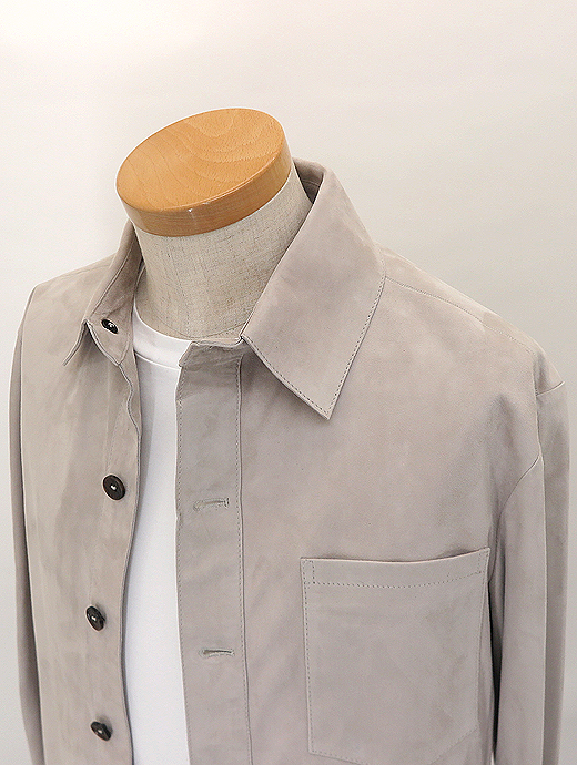 ARMA/アルマ　ゴートスエードブルゾン　arm520805-ホワイトベージュ