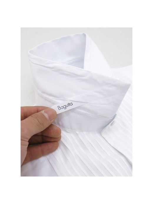バグッタ(Bagutta)　ピンタックシャツ　bag280202-ホワイト