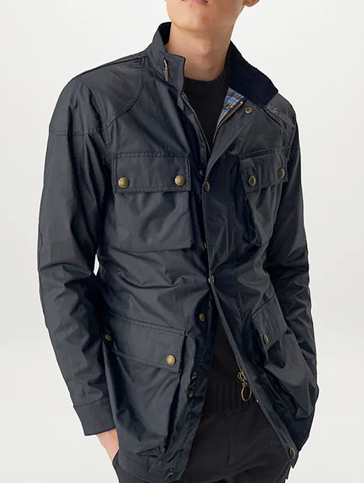 再入荷しました　BELSTAFF/ベルスタッフ　TRIALMASTER WAXED JACKET/トライアルマスタージャケット/ワックスコットン　bel441808-ダークネイビー