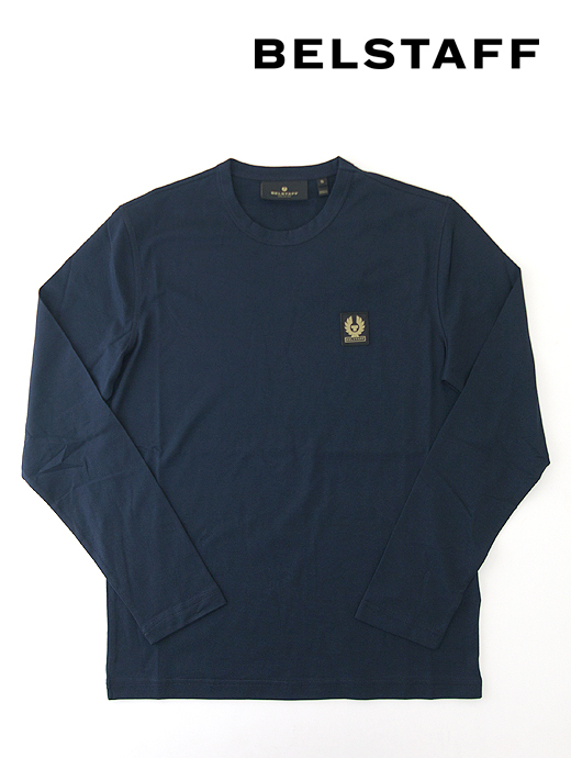 BELSTAFF/ベルスタッフ　長袖カットソー/Tシャツ　bel442407-ネイビー