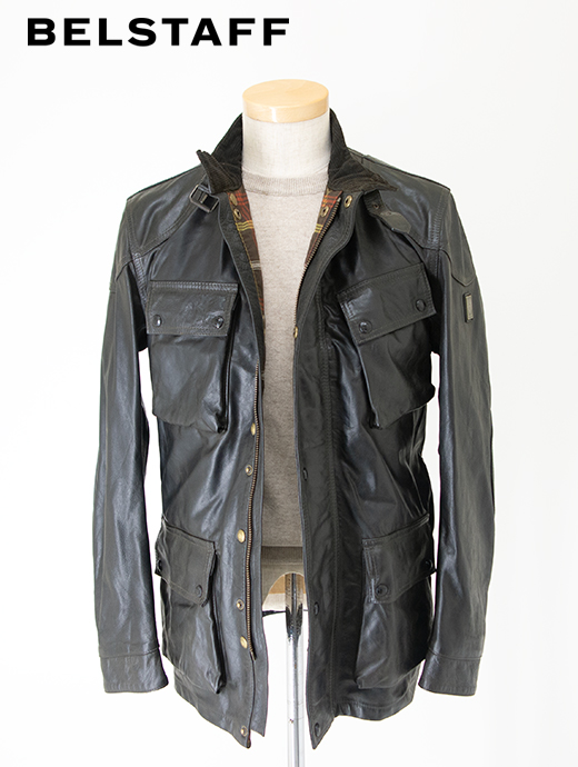 BELSTAFF/ベルスタッフ　ワックスドレザージャケット/レガシー　トライアルマスター・パンサー・ジャケット　bel461801-ワックスブラック