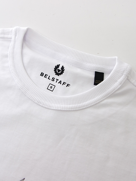 BELSTAFF/ベルスタッフ　半袖カットソー/Tシャツ　bel480411-ホワイト