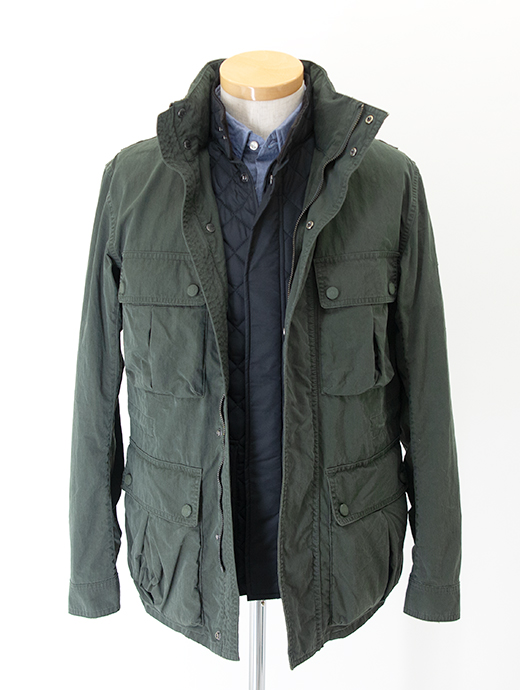 再生産しました　BELSTAFF/ベルスタッフ　フィールドジャケット/ワックスコットン/Garment Washed TRIALMASTER　bel481401-ネイビー