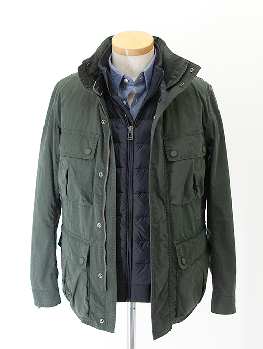 BELSTAFF/ベルスタッフ　フィールドジャケット/コットンナイロン/STONEWASHED DROME JACKET　bel481411-ミリタリーグリーン