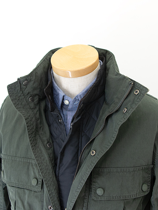 BELSTAFF/ベルスタッフ　フィールドジャケット/コットンナイロン/STONEWASHED DROME JACKET　bel481411-ミリタリーグリーン