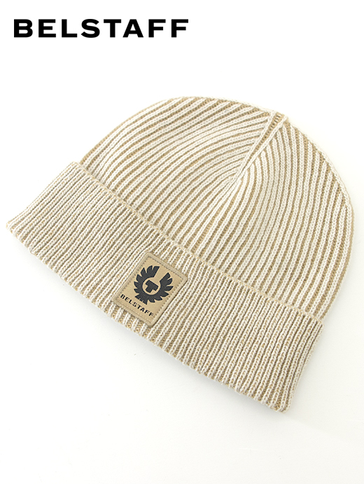 BELSTAFF/ベルスタッフ　リブ編みニットキャップ/CENTENARY RIB HAT　bel482011-ベージュ