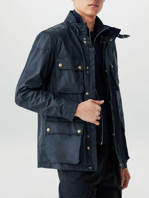 BELSTAFF/ベルスタッフ　FIELDMASTER WAXED JACKET/フィールドマスタージャケット　bel482401-ダークネイビー