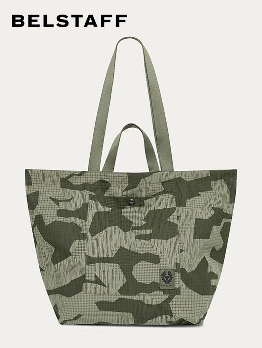 BELSTAFF/ベルスタッフ　リバーシブルトートバッグ/TERRAIN CAMO TOTE BAG　bel500613-カモフラージュ×オリーブ