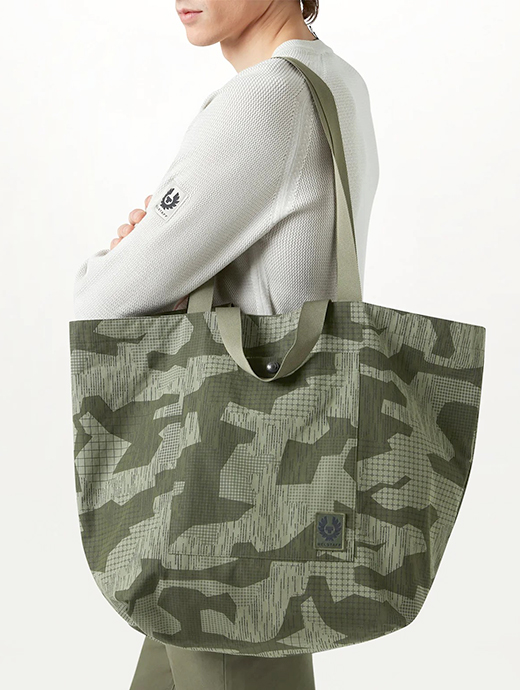 BELSTAFF/ベルスタッフ　リバーシブルトートバッグ/TERRAIN CAMO TOTE BAG　bel500613-カモフラージュ×オリーブ