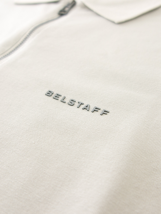 BELSTAFF/ベルスタッフ　ZIPポロシャツ/ALLOY POLO　bel500801-ストーンベージュ