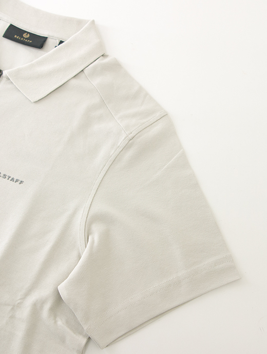 BELSTAFF/ベルスタッフ　ZIPポロシャツ/ALLOY POLO　bel500801-ストーンベージュ