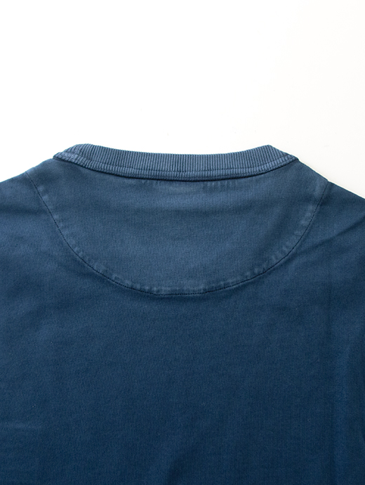 BELSTAFF/ベルスタッフ　Tシャツ/半袖カットソー/ガーメントダイ/HOCKLEY T-SHIRT　bel500804-インディゴブルー
