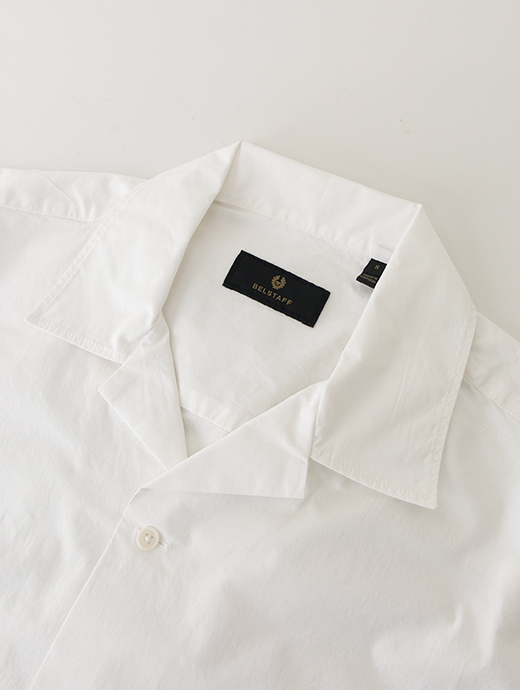 BELSTAFF/ベルスタッフ　半袖シャツ/オープンカラー/ストレッチコットン/TIDE SHIRT　bel500807-ホワイト
