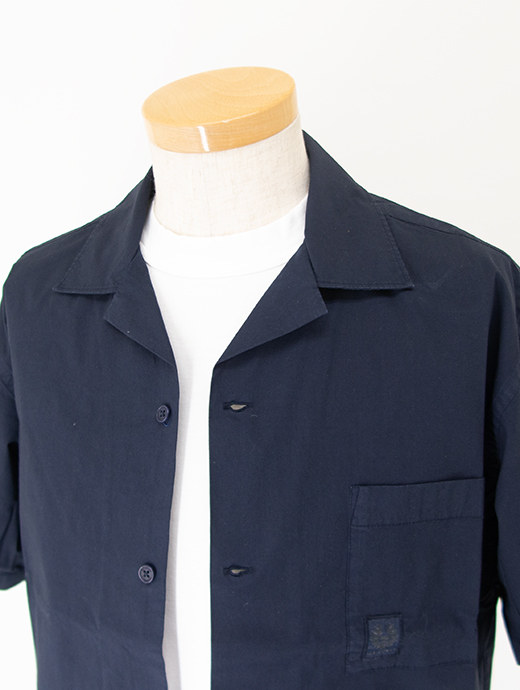 BELSTAFF/ベルスタッフ　半袖シャツ/オープンカラー/ストレッチコットン/TIDE SHIRT　bel500808-ネイビー