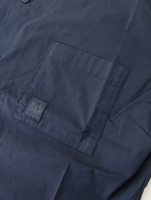 BELSTAFF/ベルスタッフ　半袖シャツ/オープンカラー/ストレッチコットン/TIDE SHIRT　bel500808-ネイビー