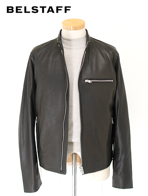 BELSTAFF/ベルスタッフ　レザージャケット/シングルライダース/TRACK RACER　bel501801-ブラック