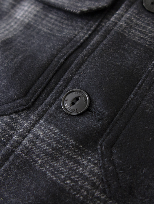 BELSTAFF/ベルスタッフ　フィールドジャケット/ウールメルトン/FORGE JACKET　bel502201-ブラック×グレー