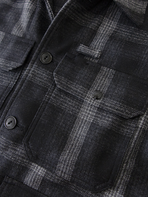 BELSTAFF/ベルスタッフ　フィールドジャケット/ウールメルトン/FORGE JACKET　bel502201-ブラック×グレー