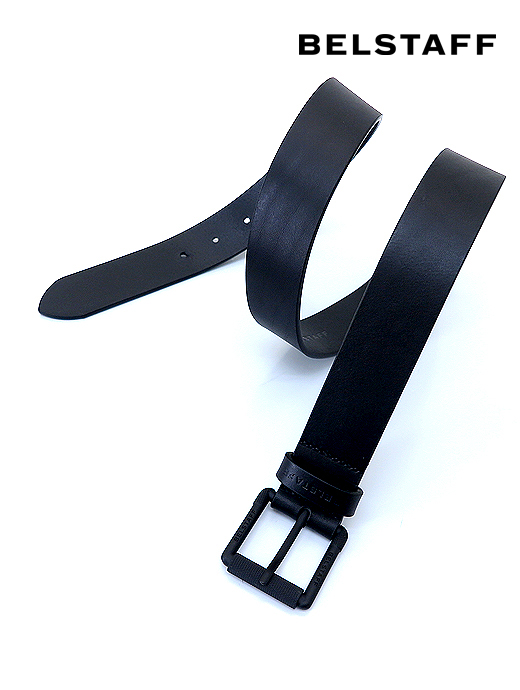 BELSTAFF/ベルスタッフ　レザーベルト　bel520801-ブラック
