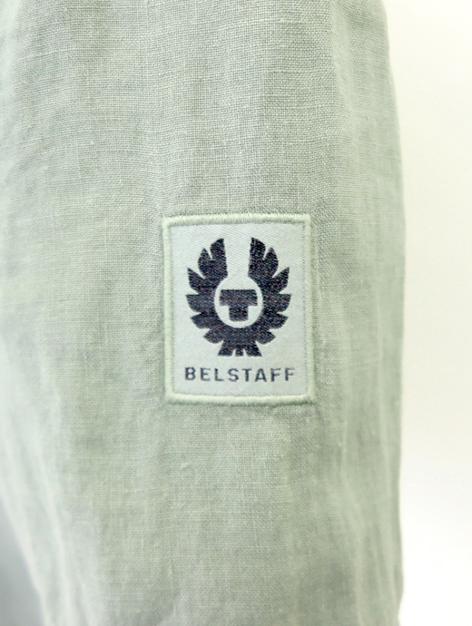 BELSTAFF/ベルスタッフ　レギュラーカラー半袖シャツ　bel520609-ライトカーキ