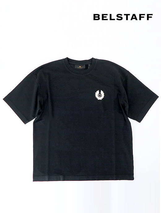 BELSTAFF/ベルスタッフ　コットンTシャツ　bel520610-ブラック