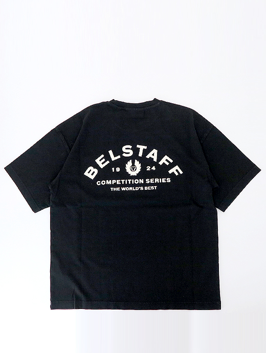 BELSTAFF/ベルスタッフ　コットンTシャツ　bel520610-ブラック