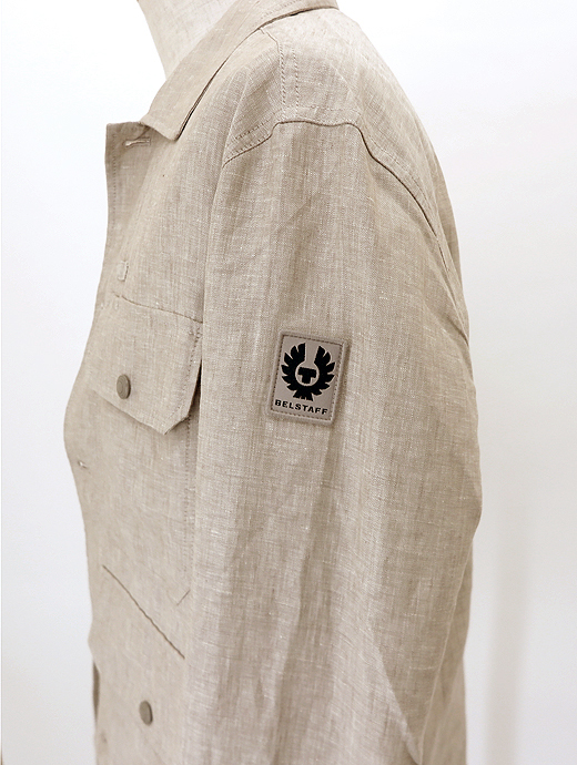 BELSTAFF/ベルスタッフ　リネンオーバーシャツ　bel520809-ベージュ