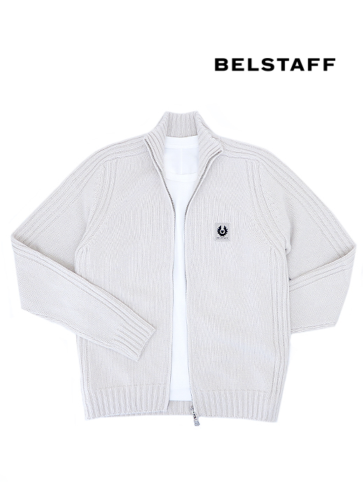 BELSTAFF/ベルスタッフ　ドライバーズニット　bel521801-エクリュ