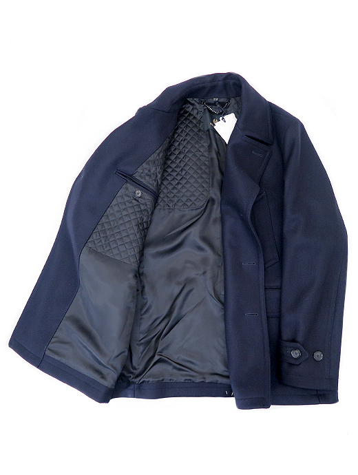 BELSTAFF/ベルスタッフ　メルトンウールPコート/MILFORD PEACOAT　bel522002-ネイビー