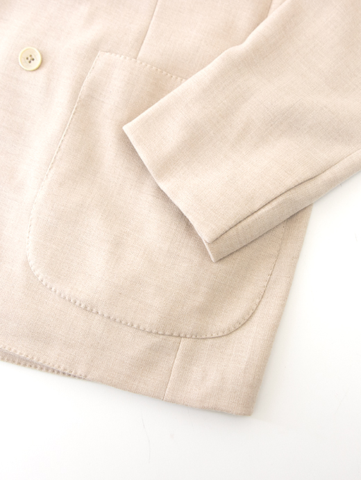 Belvest/ベルベスト　ストレッチカシミアジャケット/6Bダブルブレスト　bev501601-ベージュ