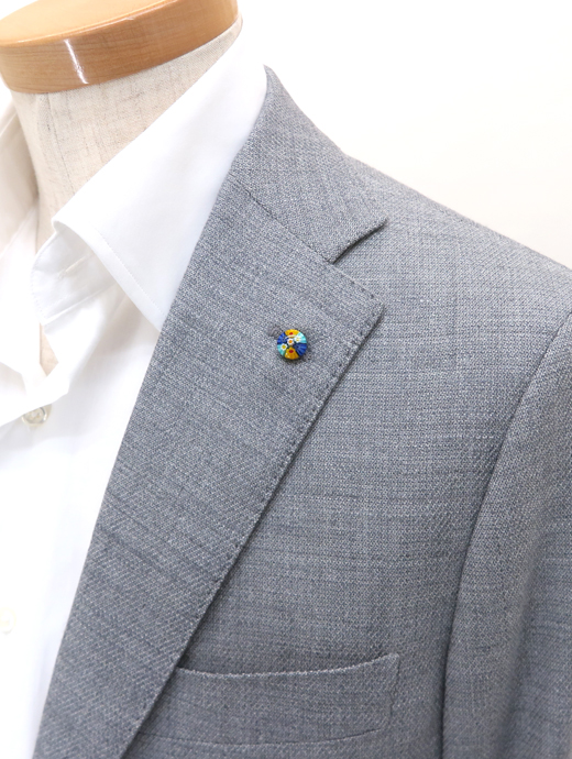 Belvest/ベルベスト　ウールリネンジャケット　bev520601-グレー