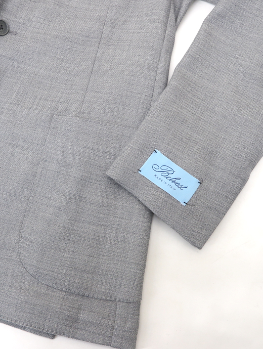 Belvest/ベルベスト　ウールリネンジャケット　bev520601-グレー