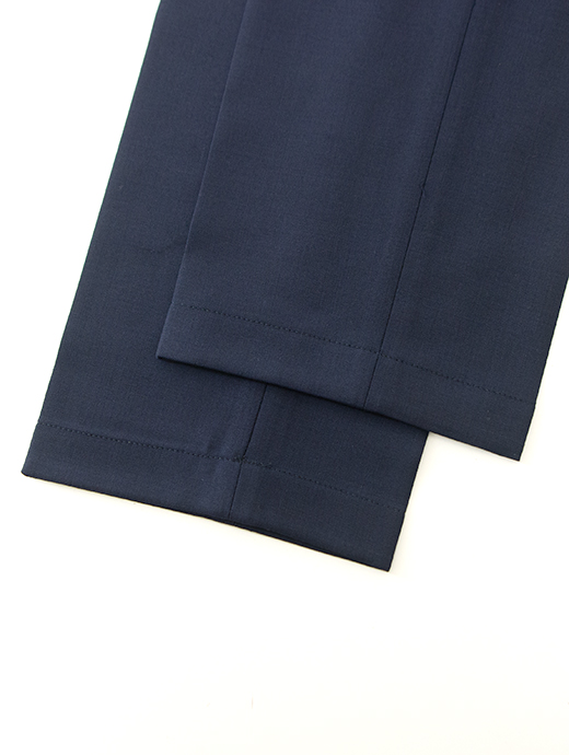 BERWICH/ベルウィッチ　1プリーツシャーリングパンツ/BERTO/ウォッシャブルストレッチソフトウール　bew501602-ネイビー