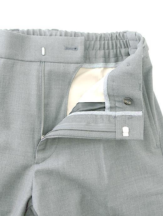 BERWICH/ベルウィッチ　1プリーツシャーリングパンツ/BERTO/ウォッシャブルストレッチソフトウール　bew502401-ライトグレー
