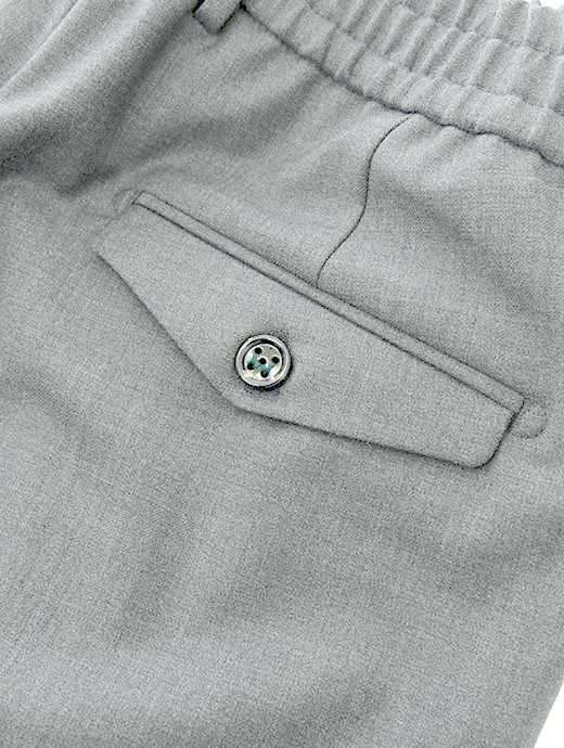 BERWICH/ベルウィッチ　1プリーツシャーリングパンツ/BERTO/ウォッシャブルストレッチソフトウール　bew502401-ライトグレー