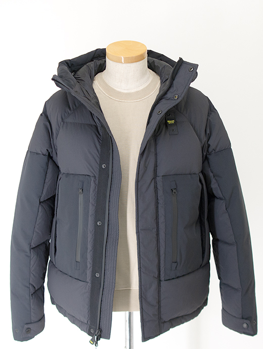 Blauer/ブラウアー　フーデッドダウンジャケット　bla502001-ブラック