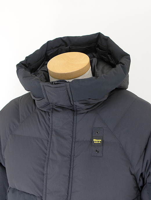 Blauer/ブラウアー　フーデッドダウンジャケット　bla502001-ブラック